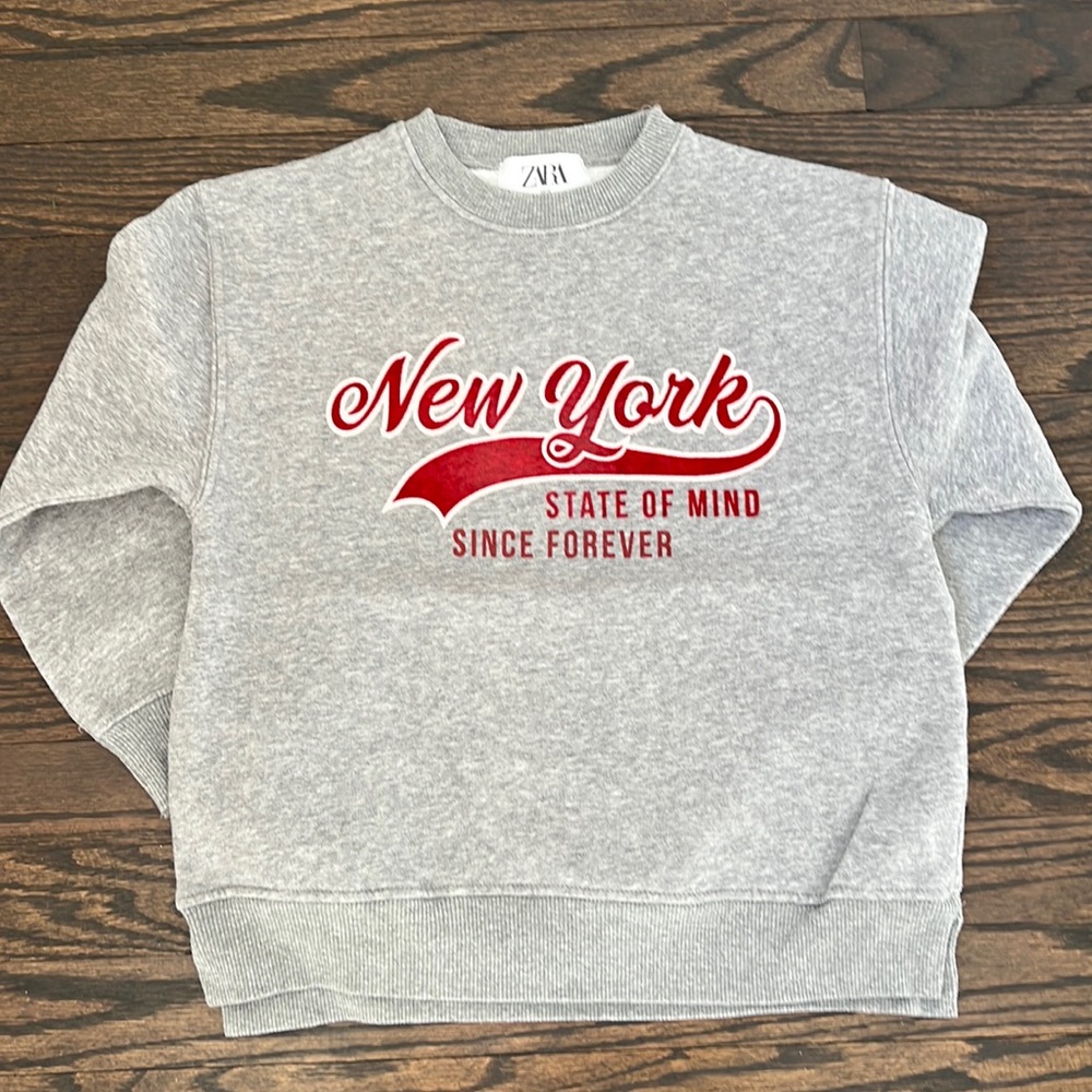 Boys grey sweat get from Zara
